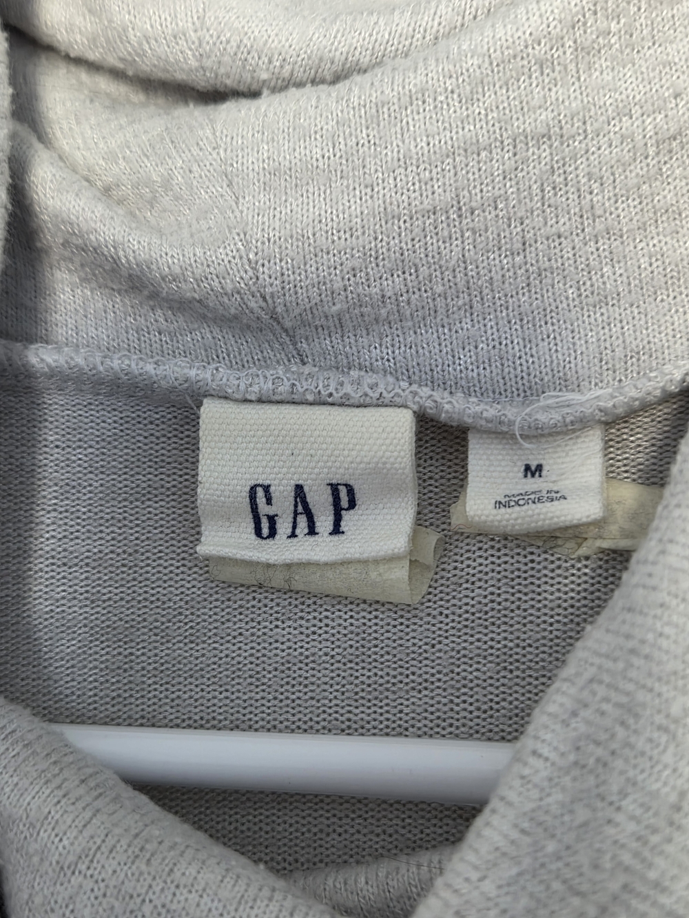 GAP Lightweight Gray Cowl Neck Tunic Sweater - Picture 3 of 4